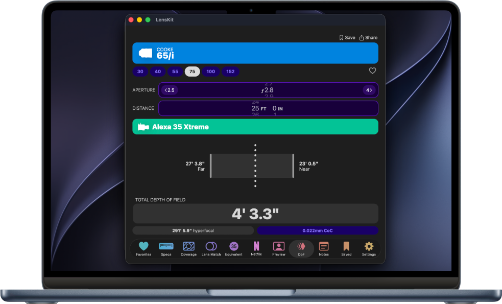 LensKit on macOS